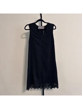 NWT LELA ROSE 2P Circle Rings Guipure Lace Tunic Dress & Matching Shawl - SZ 0